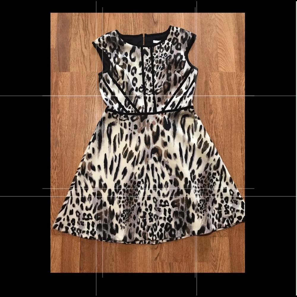 Cheetah print cocktail dress